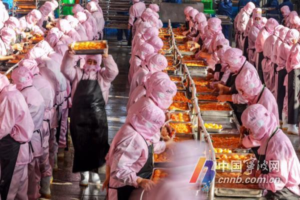连日来,在象山县华宇食品有限公司,企业开足马力生产橘子罐头,赶制出口美国的订单。近年来,象山立足产业优势,大力扶持本土食品产业,今年1-11月份,该县橘子罐头产值达到3.4亿元。