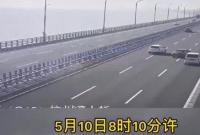 宁波女司机跨海大桥上"莫名"被撞 差点翻到海里去
