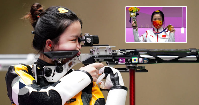 首金来了!宁波小将杨倩夺得东京奥运会女子10米气步枪金牌