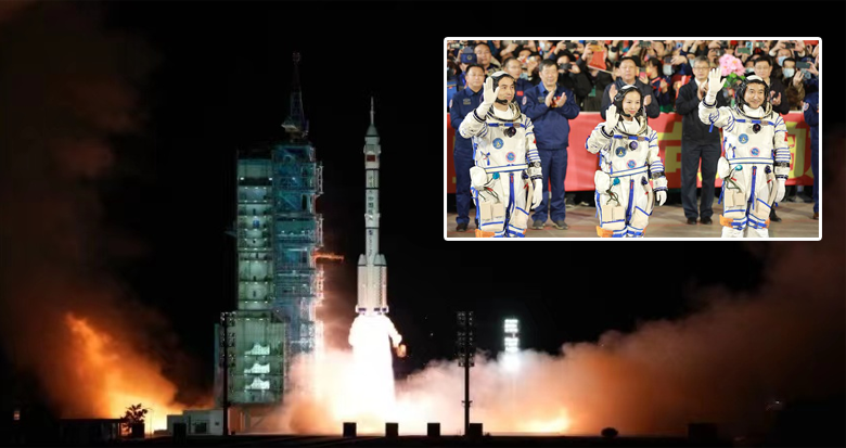 神舟十三号成功对接空间站 3名航天员进驻中国空间站