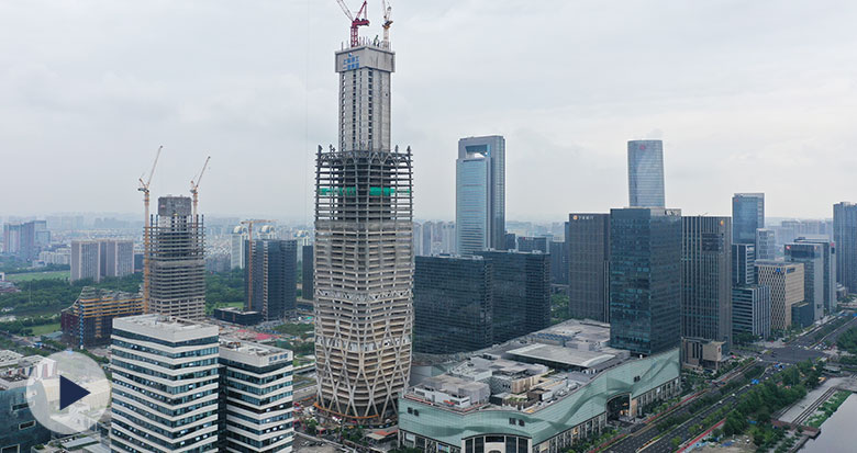 258.87米！宁波中心大厦刷新城市天际线