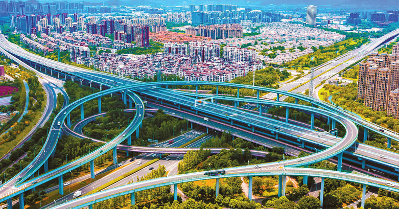 江北:立体交通扮靓城市