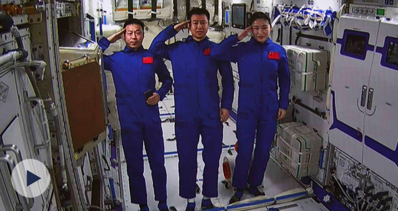 视频来了！神十四航天员乘组顺利进入问天实验舱
