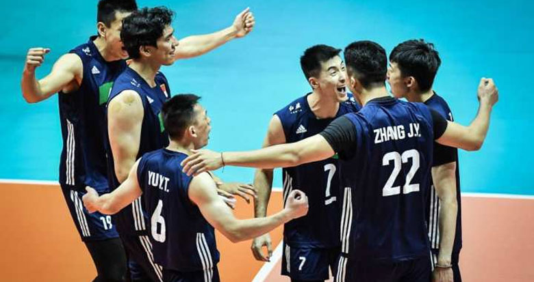 中国男排3:0战胜日本队 在最后一届男排亚洲杯夺冠