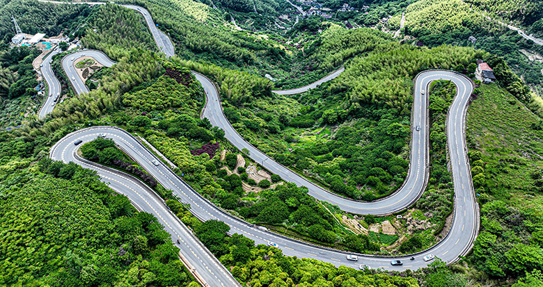 浒溪线：百里画卷中的最美公路