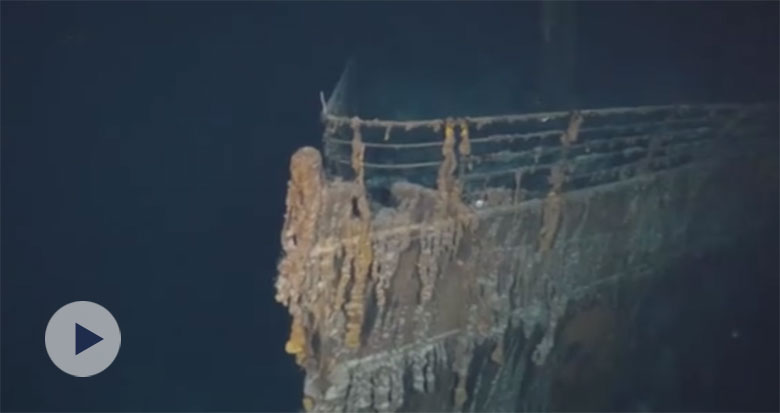 沉没百年 泰坦尼克号残骸8K画面公布