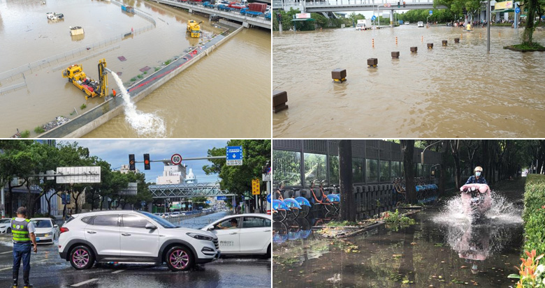 台风过后 宁波市区积水是否退下？记者探访