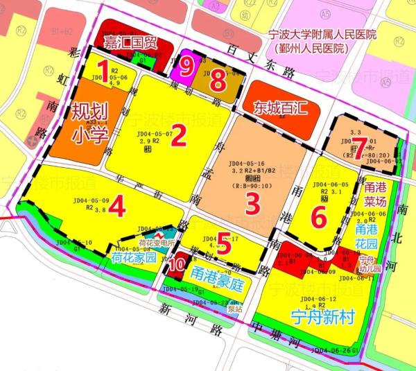 宁波划船未来社区规划调整方案确定 共设11宗地块