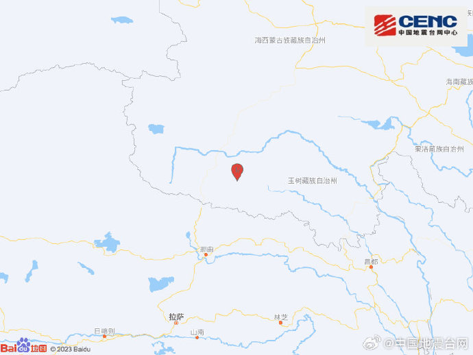 青海玉树州杂多县发生5.3级地震 震源深度10千米