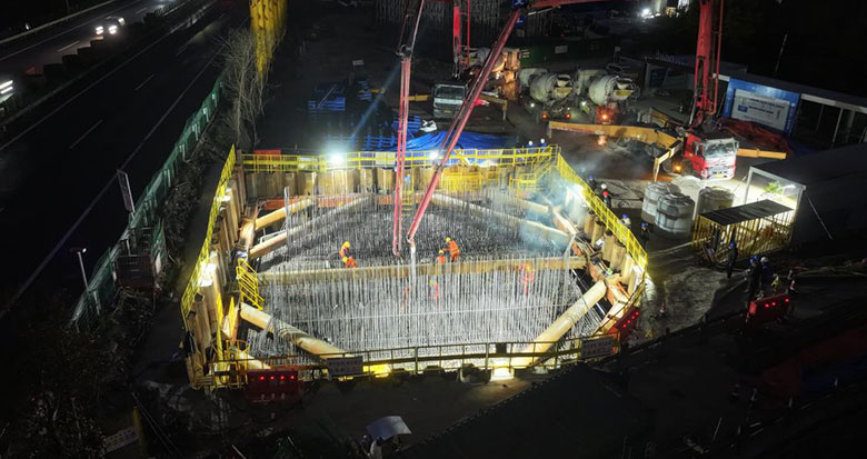 甬台温高速改扩建北段进入主体结构施工