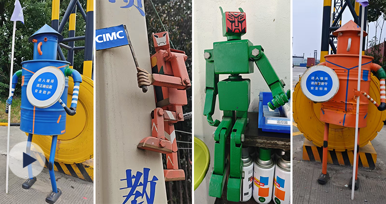 宁波集装箱堆场里的“工业浪漫”