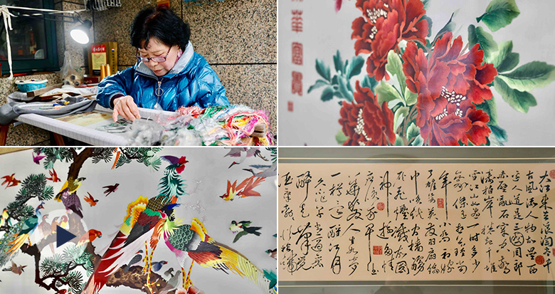 针线穿梭六十载 81岁奶奶把岁月绣成了诗