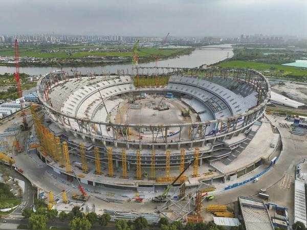 宁波奥体中心主体育场主体结构完成 预计2028年12月完工-新闻中心-中国宁波网