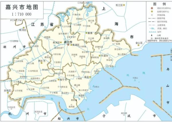嘉兴市政区图